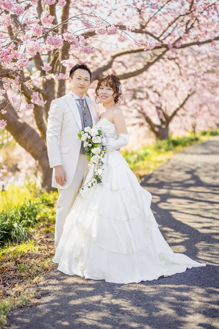河津桜　南伊豆桜　結婚式前撮り　桜祭り