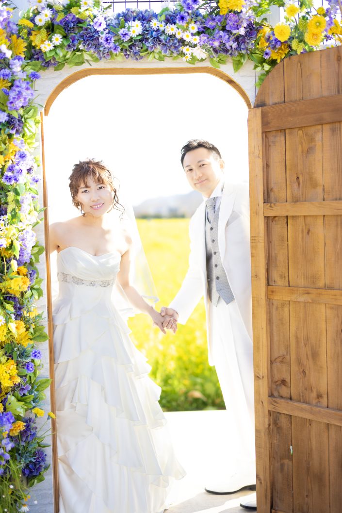 河津桜　南伊豆桜　結婚式前撮り　桜祭り　菜の花　菜の花畑